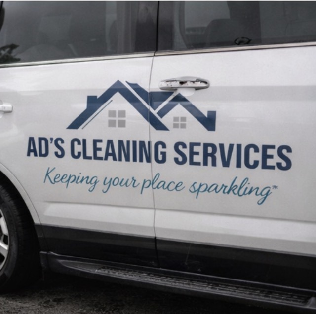 AD's Cleaning Service branded vehicle